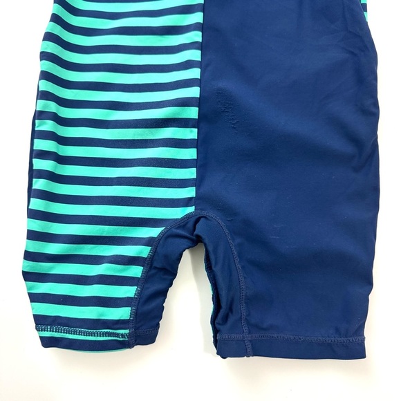 Tommy Bahama Toddler Boys Sz 3T Teal /Blue One Piece Bodysuit Rashguard Swimsuit - Picture 6 of 8